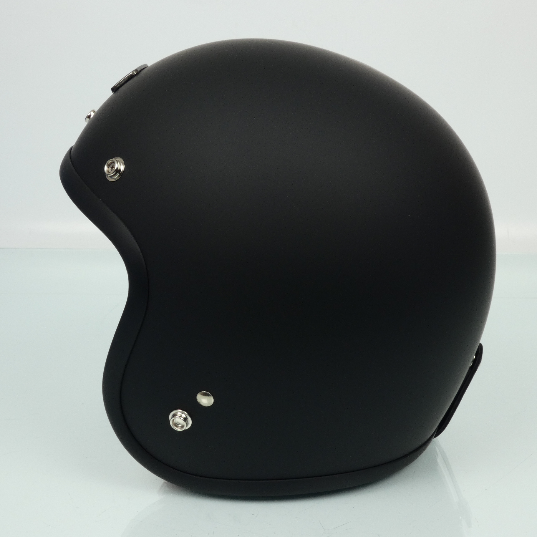 Casque jet Gasoline Cafe Racer S250 noir mat pour moto Taille XXL 63cm Neuf