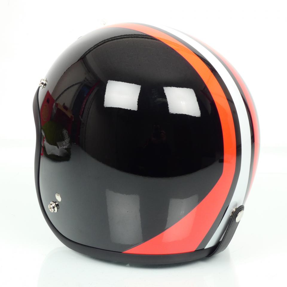 Casque jet Gasoline Cafe Racer S250 noir rouge blanc XL pour moto Neuf destock