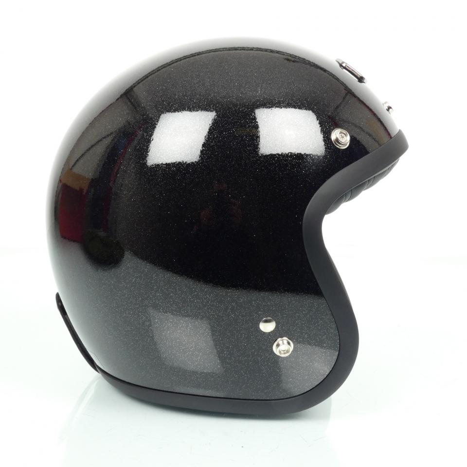 Casque jet Gasoline Cafe Racer S250 noir Taille M 57-58cm pour moto Neuf destock