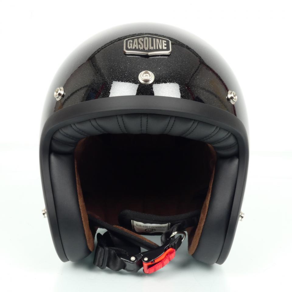 Casque jet Gasoline Cafe Racer S250 noir Taille M 57-58cm pour moto Neuf destock