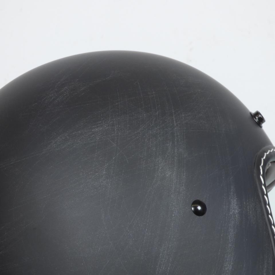 Casque Jet Torx Sunday Black Mat taille S 55-56cm pour moto custom vintage