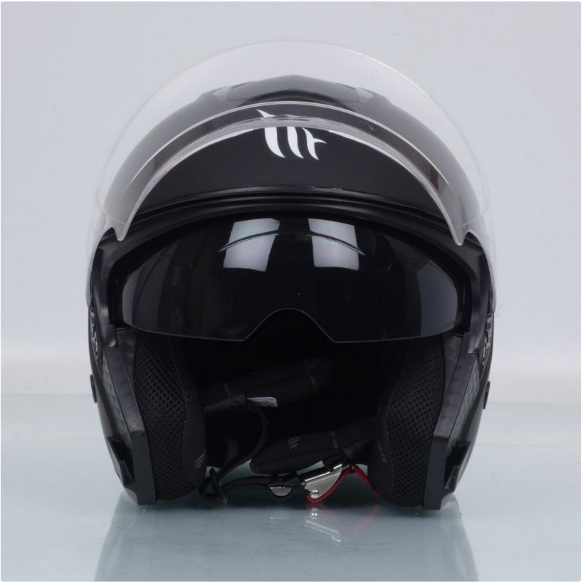 Casque jet pour homme femme MT Helmets Taille XXXL 3XL 65 à 66cm Neuf noir mat