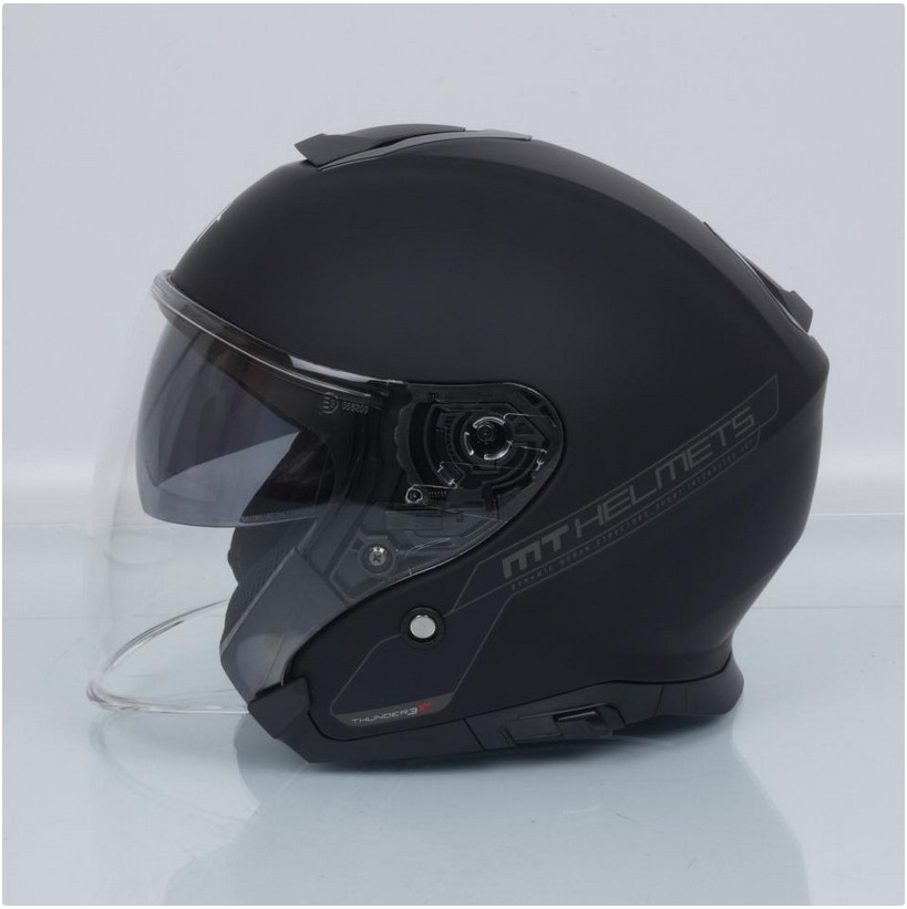 Casque jet pour homme femme MT Helmets Taille XXXL 3XL 65 à 66cm Neuf noir mat