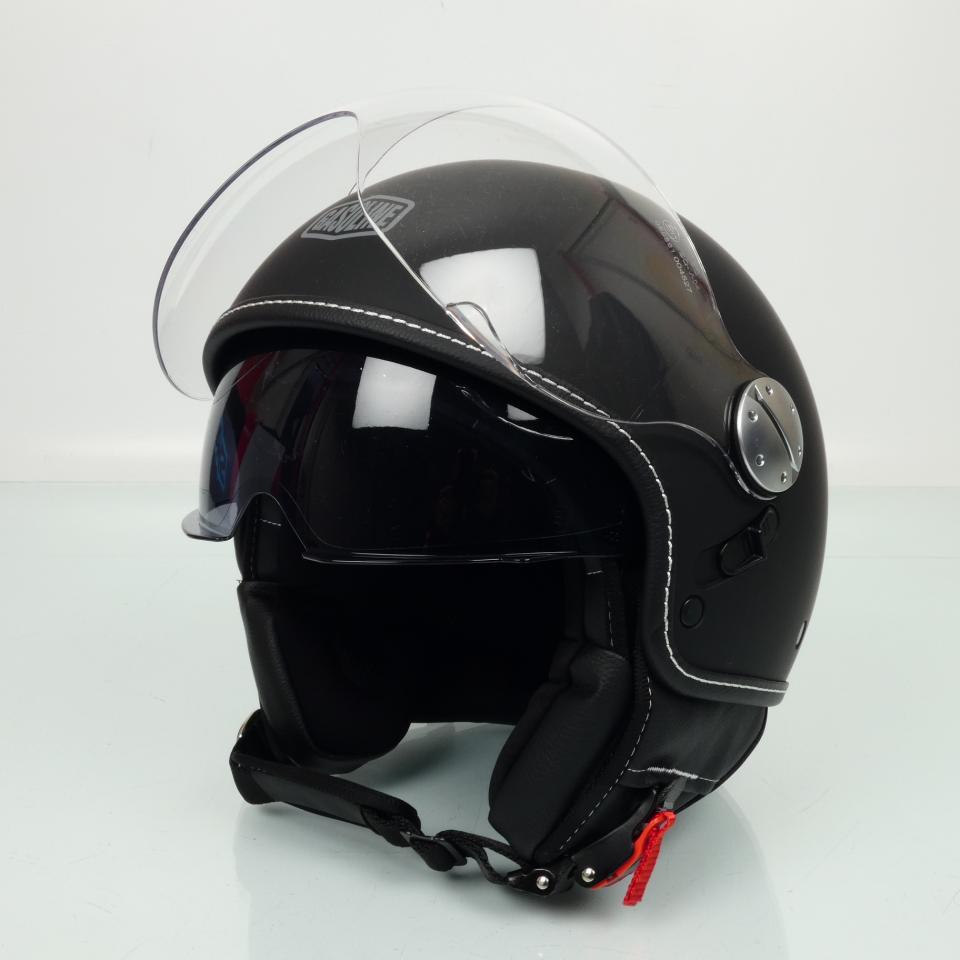 Casque jet Gasoline S783 noir mat avec écran Taille M 57cm pour moto scoot Neuf