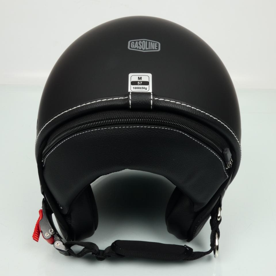 Casque jet Gasoline S783 noir mat avec écran Taille M 57cm pour moto scoot Neuf
