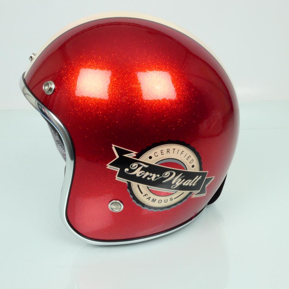 Casque Torx pour moto Torx Taille XL Wyatt Famous Glitter Red Neuf