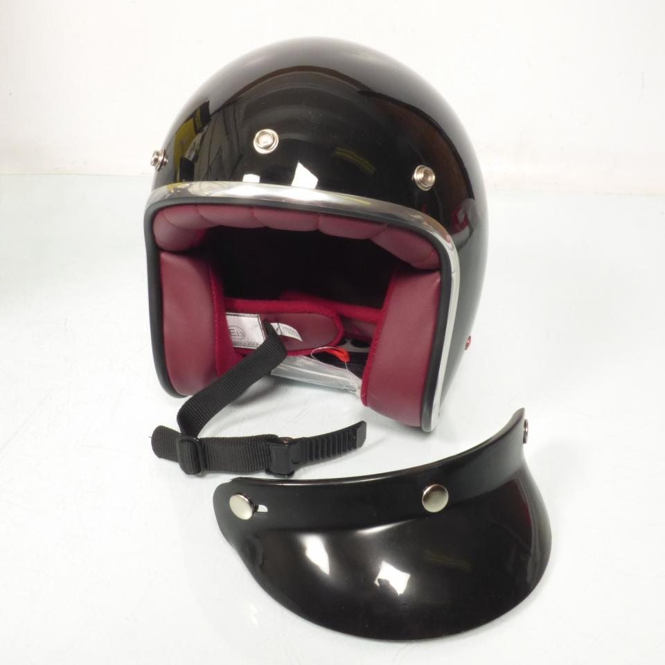 Casque jet STORMER pour homme femme Stormer taille XXS PEARL NOIR UNI Neuf