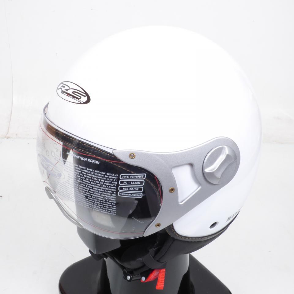 Casque jet RC Helmets pour Deux Roues RC Helmets Taille XL 61cm / Manathan blanc uni Neuf en destockage