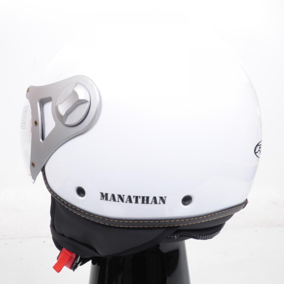 Casque jet RC Helmets pour Deux Roues RC Helmets Taille XL 61cm / Manathan blanc uni Neuf en destockage