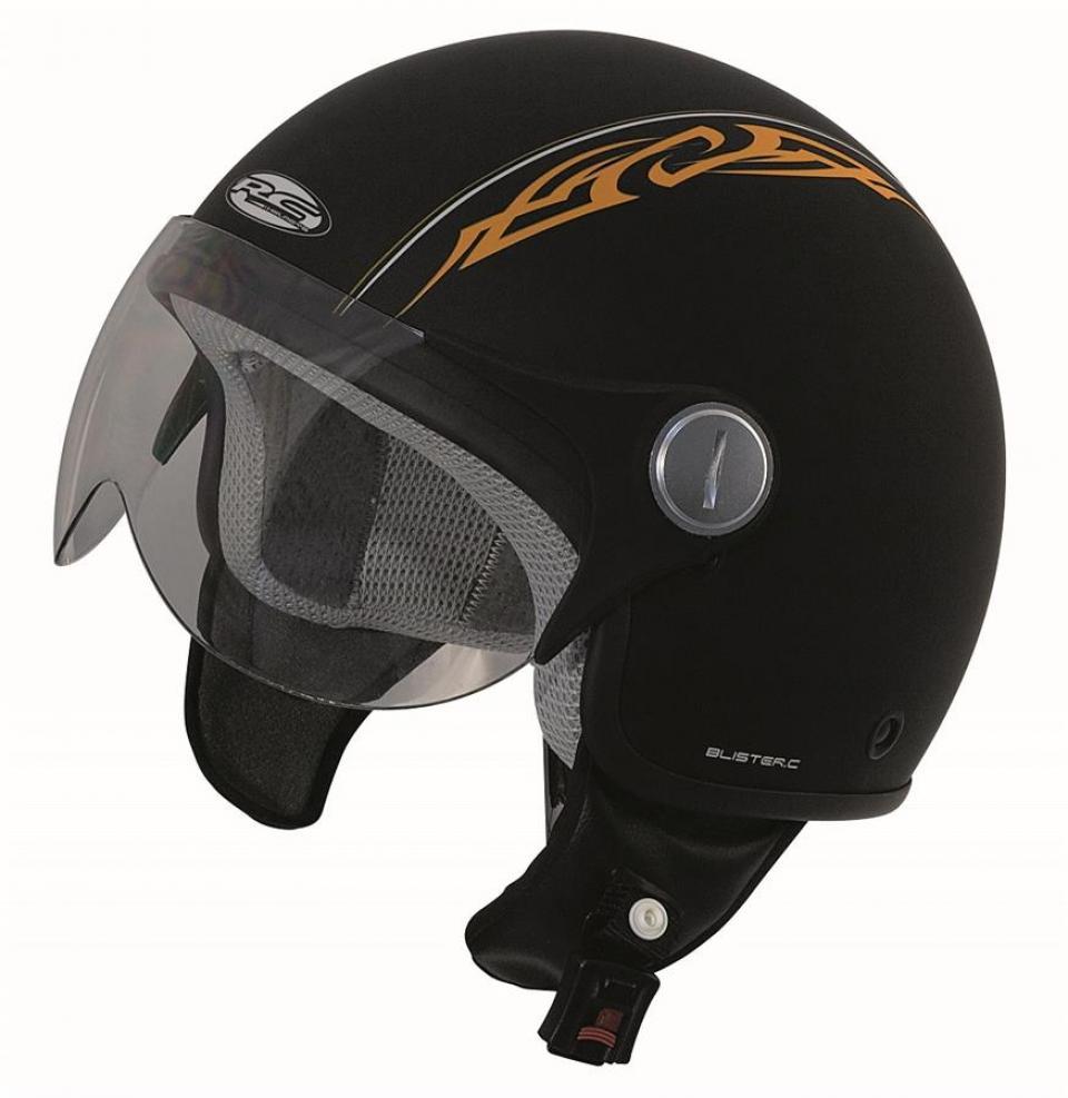Casque jet RC Helmets pour Deux Roues RC Helmets Taille XL 61cm / noir tribal orange Neuf en destockage