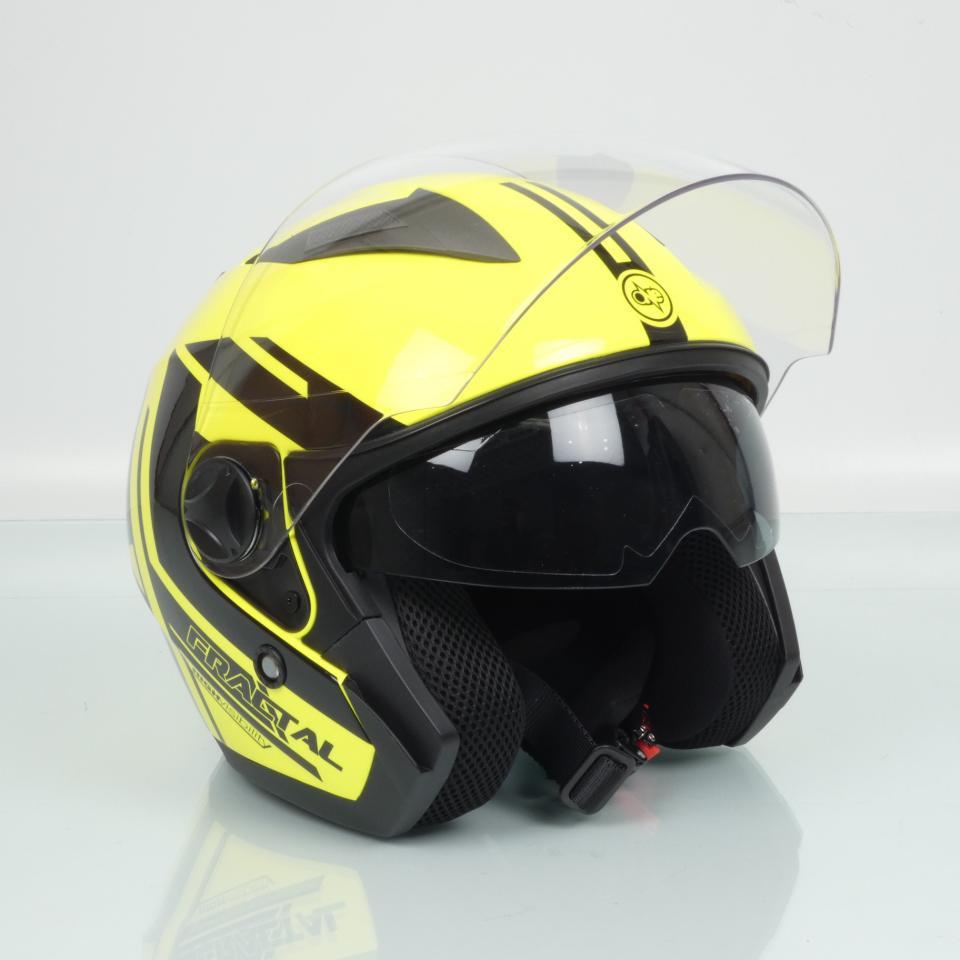 Casque jet One Jettone jaune noir homme femme Taille S 55-56cm scooter pour moto Neuf