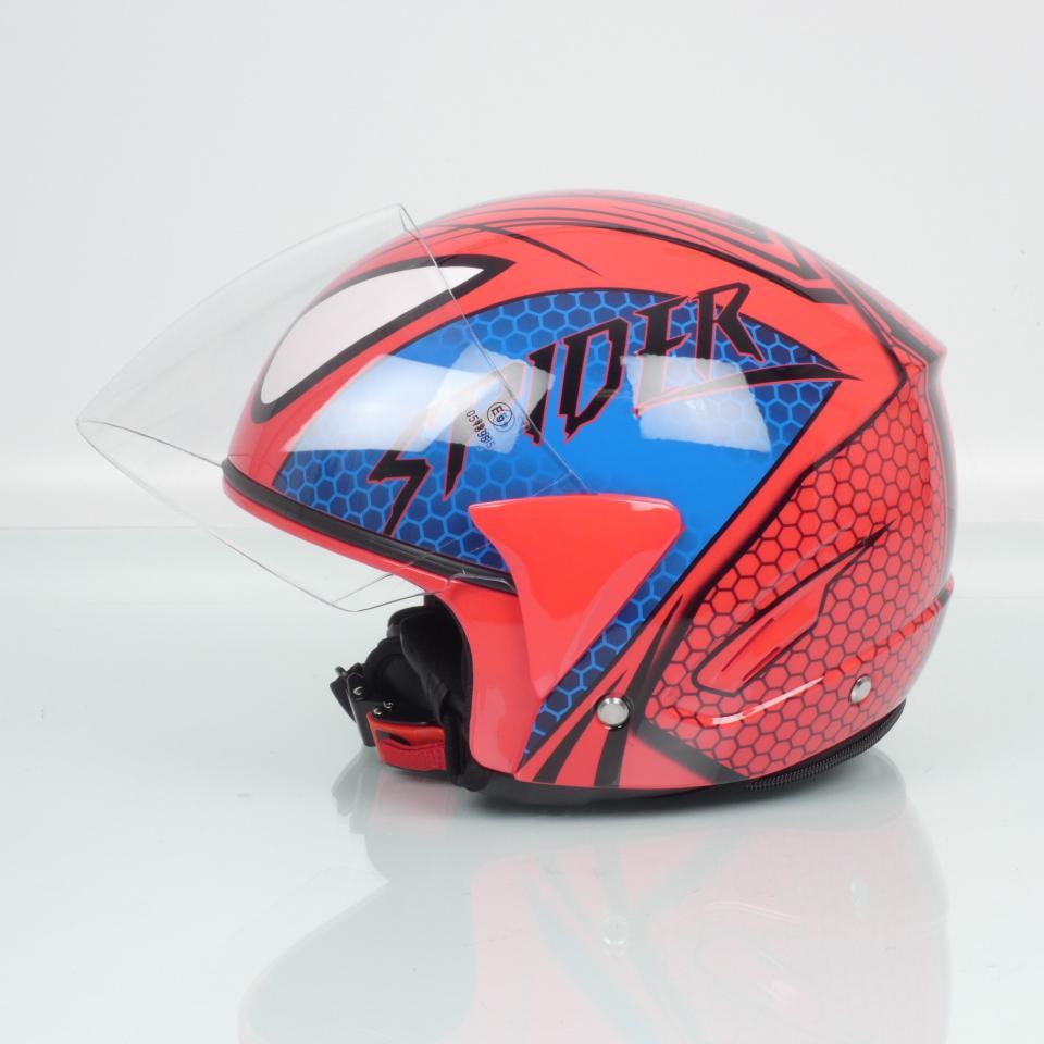 Casque jet One Spider rouge pour homme / femme Taille L 59-60cm scooter moto Neuf