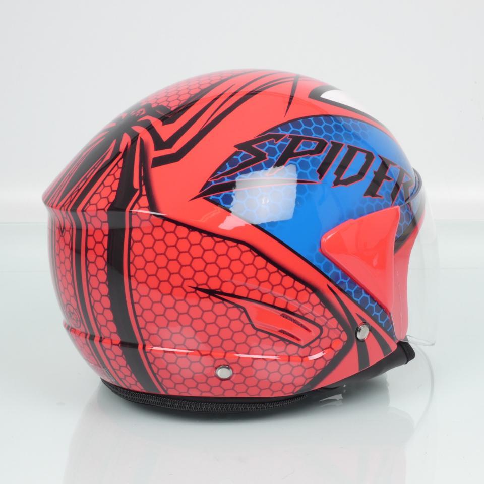 Casque jet One Spider rouge pour homme / femme Taille L 59-60cm scooter moto Neuf