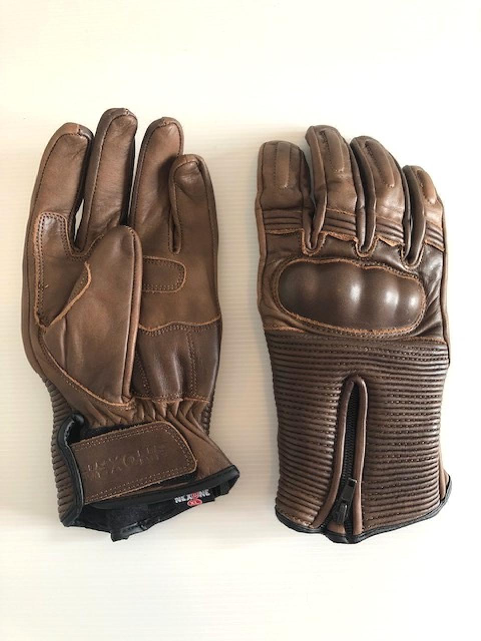 Gant pour moto route été cuir Nexone Catane coloris marron taille XS homologué CE