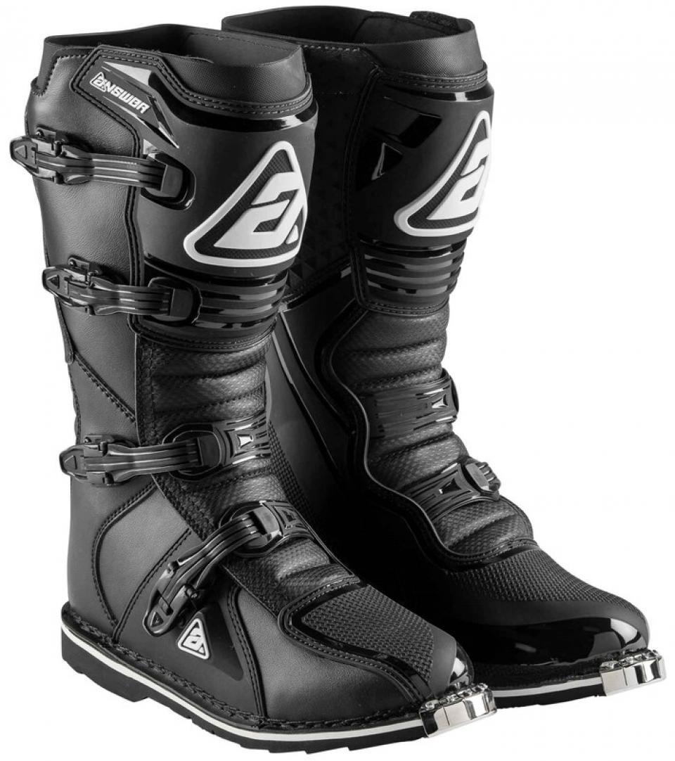 Botte de moto cross noire Answer AR1 pour homme taille 46 tout terrain enduro