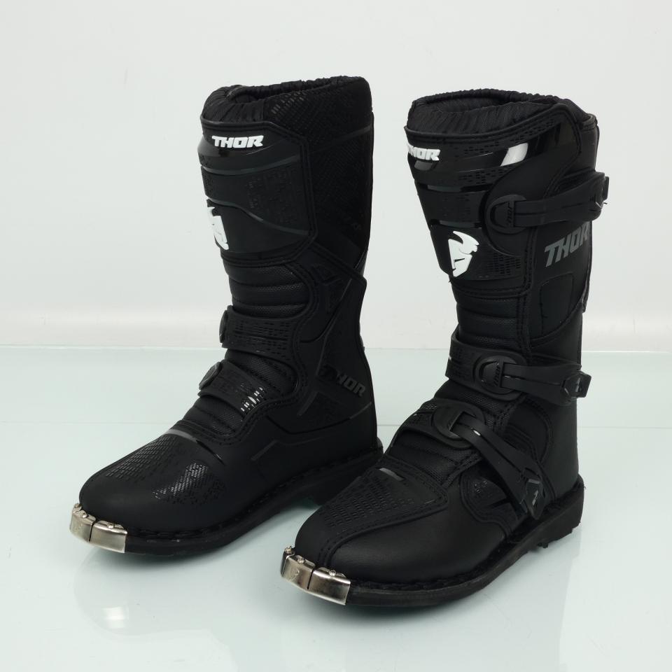 Botte enfant pour moto cross enduro TT Thor Blitz XP Youth Black Taille 37 noir Neuf