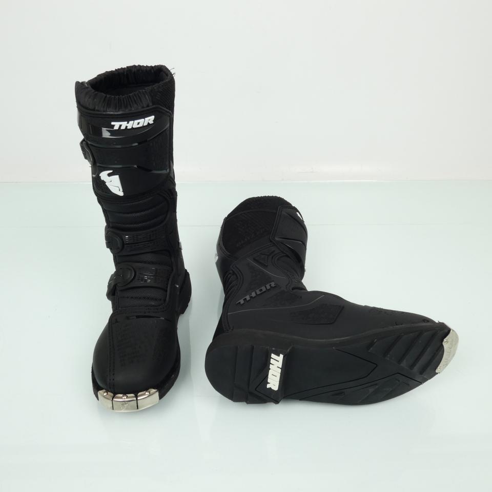 Botte enfant pour moto cross enduro TT Thor Blitz XP Youth Black Taille 37 noir Neuf