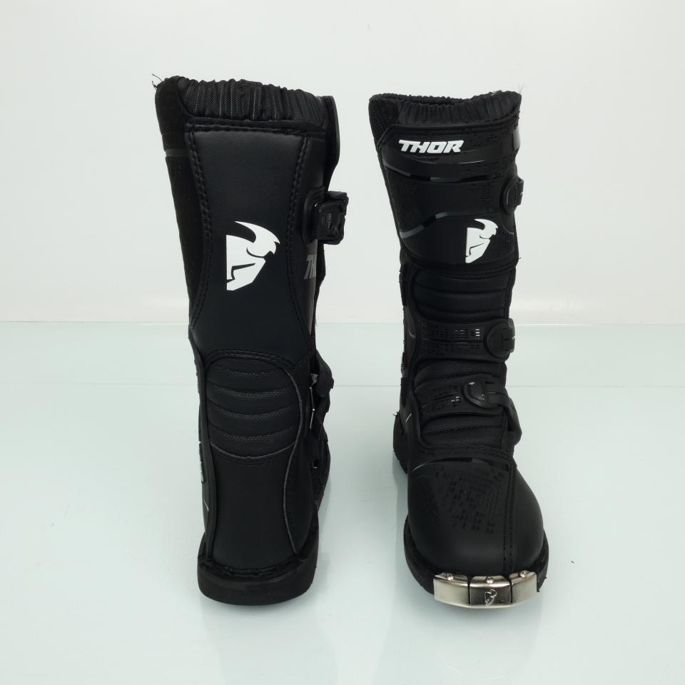 Botte enfant pour moto cross enduro TT Thor Blitz XP Youth Black Taille 37 noir Neuf