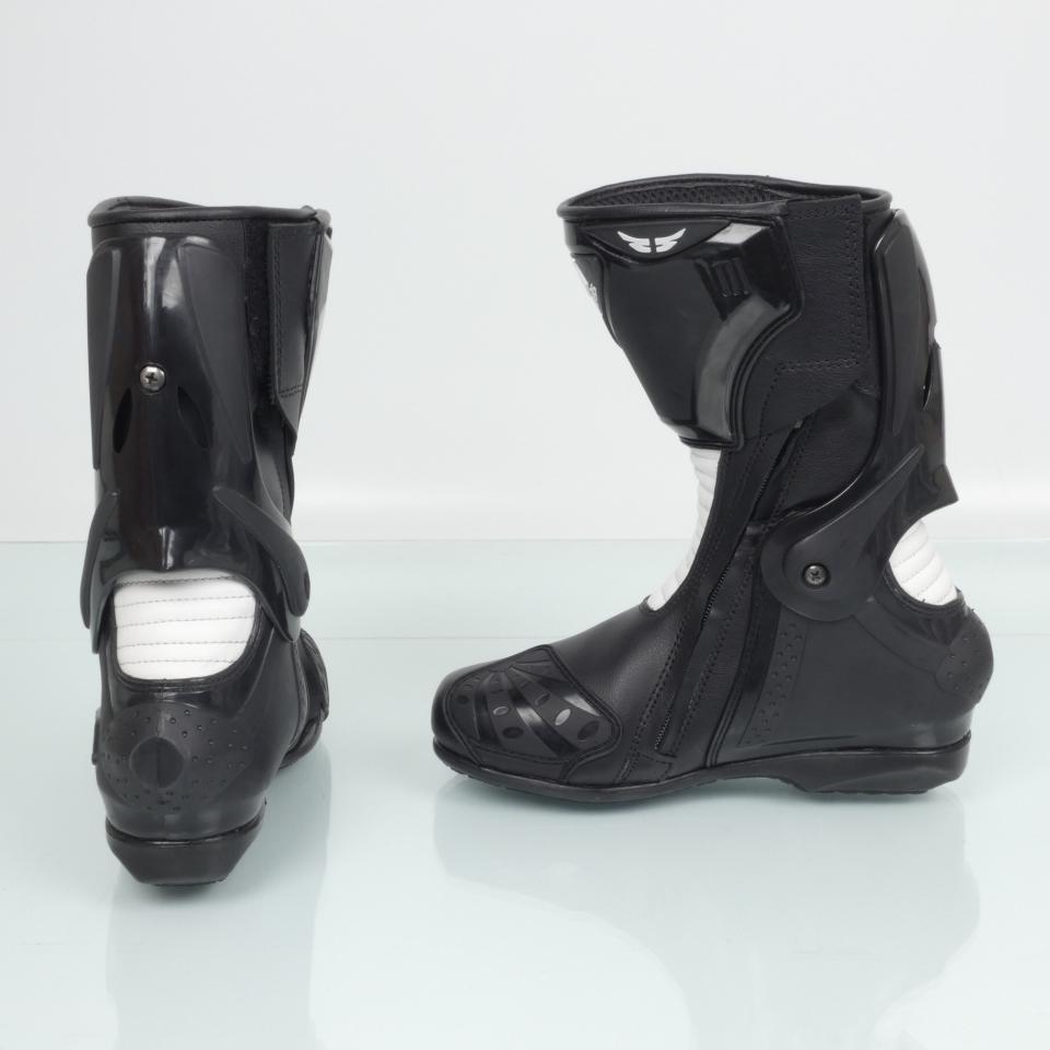 Botte pour moto route racing femme Last Rebels Strada noir blanc Taille 38 Lady Neuf