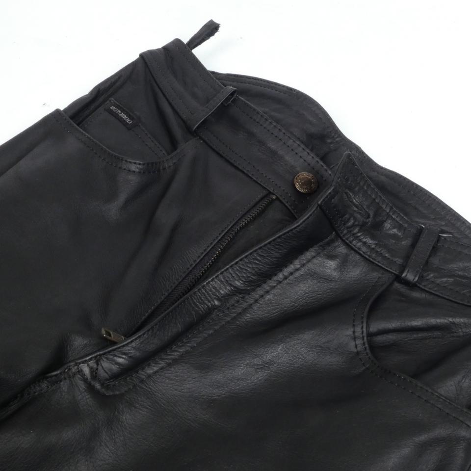 Pantalon moto route Motomod Buffalo Taille 36 cuir buffle noir pour homme Neuf
