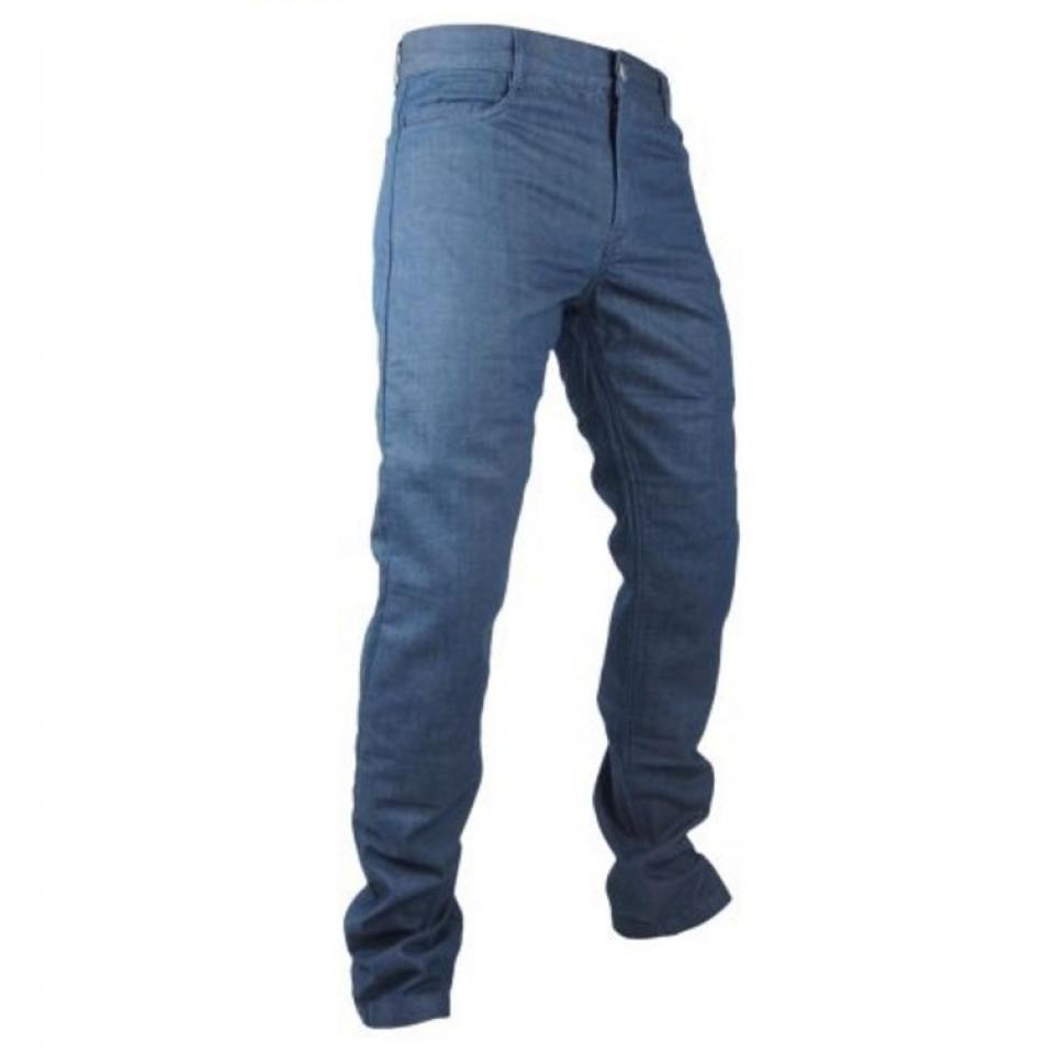 Pantalon jean bleu pour moto route Overlap Street Pétrol Taille 37 protection CE