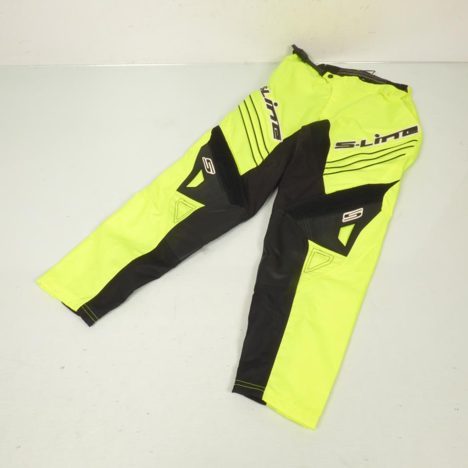 Pantalon de moto cross jaune fluo et noir S-Line taille 44 Neuf US 34