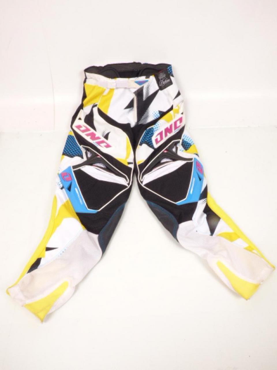 Pantalon moto cross pour enfant 12 ans One Industries taille 28 jaune bleu blanc