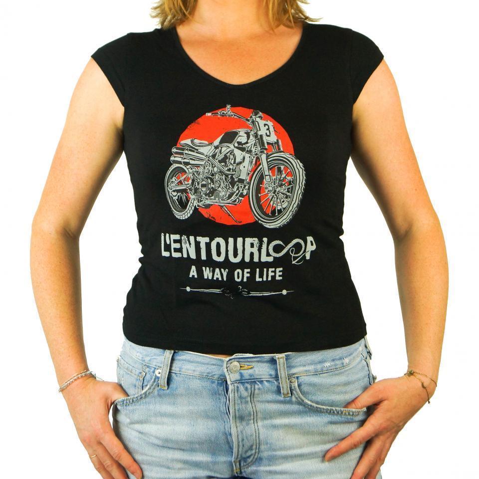photo piece : T-Shirt->L Entourloop Motorcycle Taille M Lady