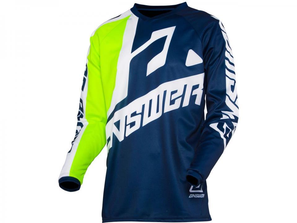 Maillot tee shirt pour moto cross enduro Taille L Answer Syncron Voyd Hyper Acid vert