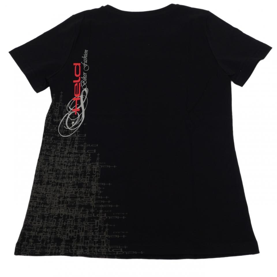 T-Shirt Held pour femme Taille XXL Lady textile noir col en V Neuf
