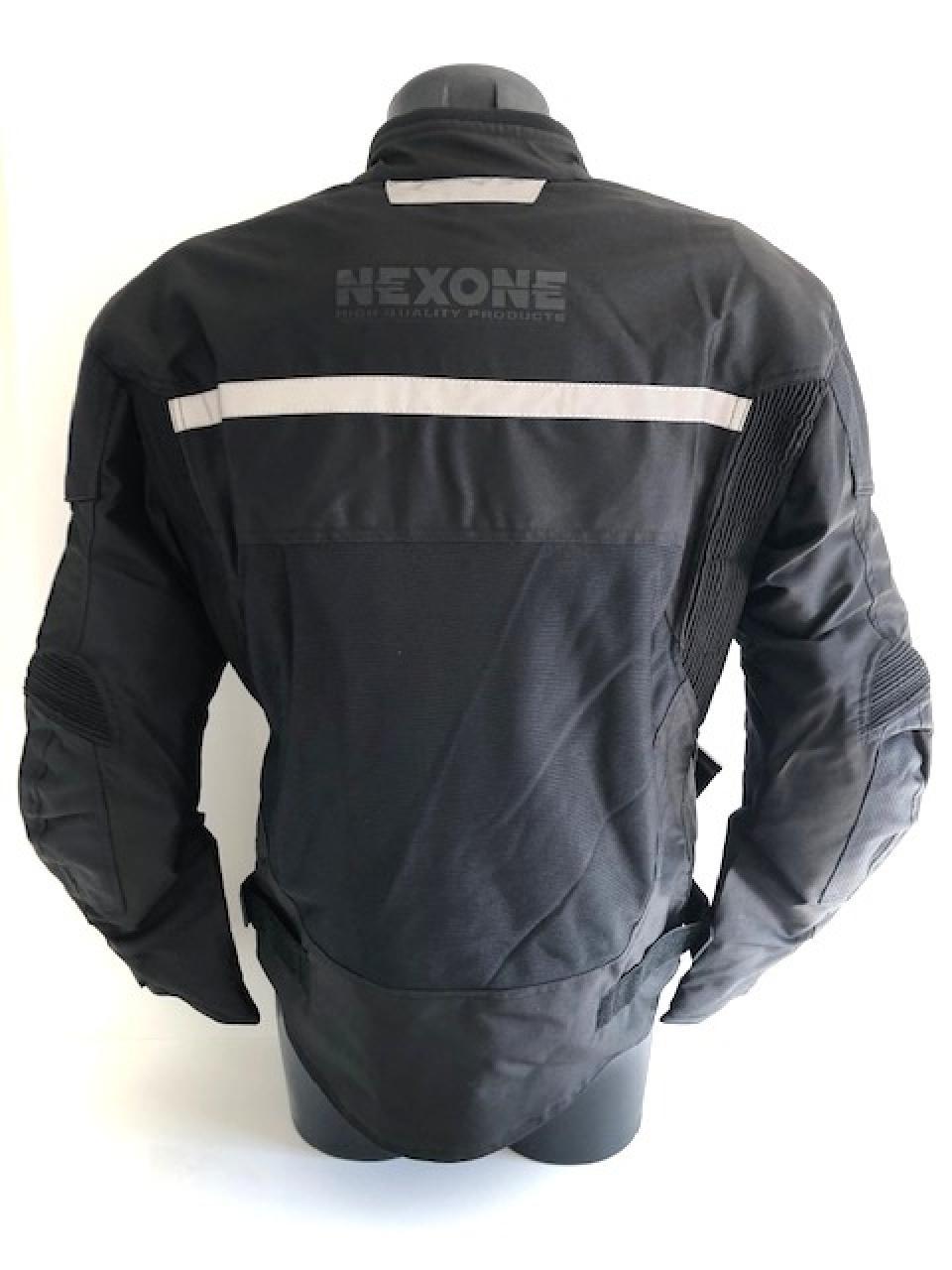 Blouson pour moto route Nexone Flavio taille XXL noir protection dorsale homologué CE