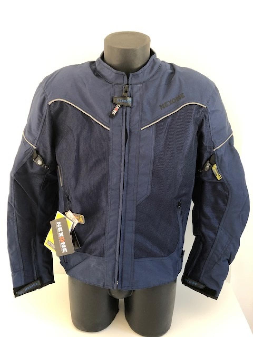 Blouson veste pour moto Homme Nexone Eté Flavio bleu Textile  Taille L homologué CE
