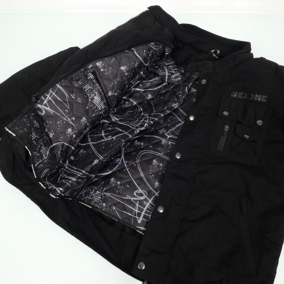 Blouson veste moto pour homme Nexone textile Hugo noir Taille 2XL homologué CE neuf