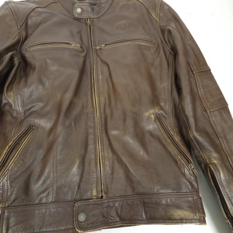 Blouson veste moto Gasoline pour moto Gasoline Taille M Scrambler vintage marron Neuf en destockage