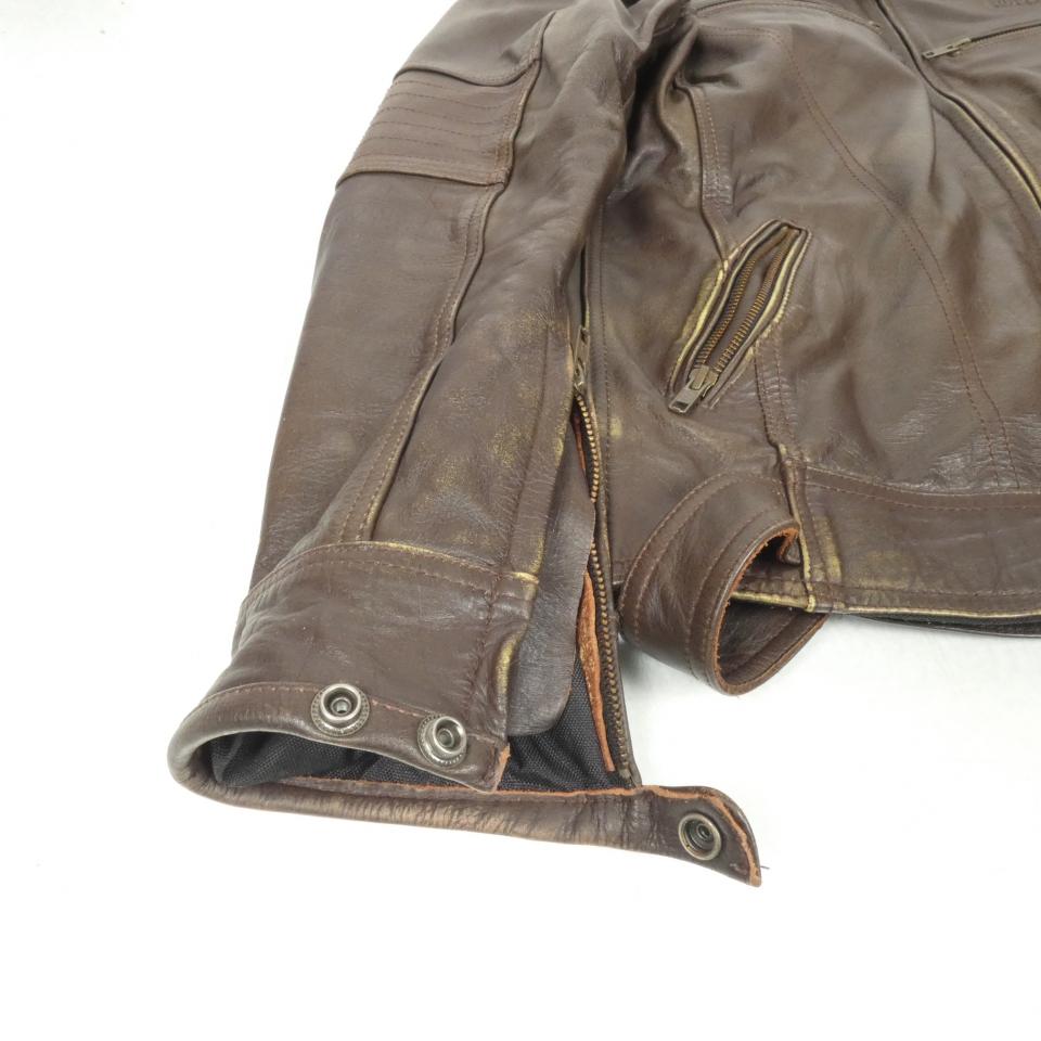 Blouson veste moto Gasoline pour moto Gasoline Taille M Scrambler vintage marron Neuf en destockage