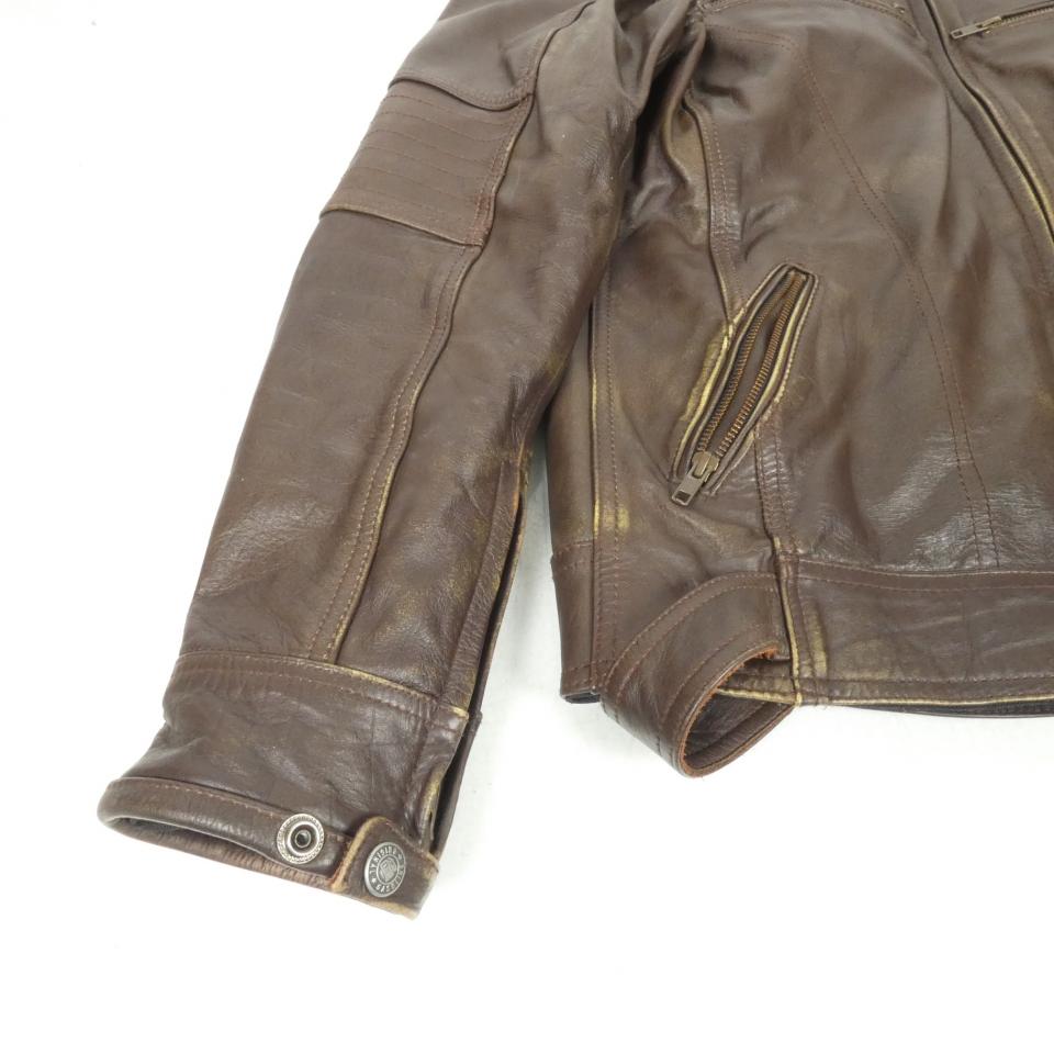 Blouson veste moto Gasoline pour moto Gasoline Taille M Scrambler vintage marron Neuf en destockage