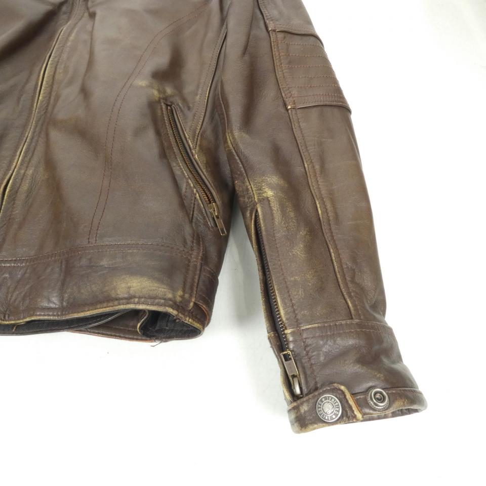 Blouson veste moto Gasoline pour moto Gasoline Taille M Scrambler vintage marron Neuf en destockage