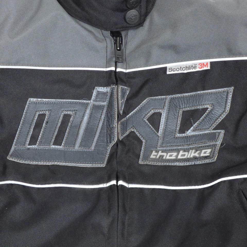 Blouson moto scooter enfant MIKE THE BIKE Taille XL Neuf textile noir et gris