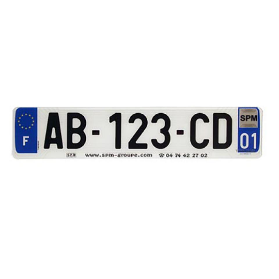 Plaque d immatriculation pour  
