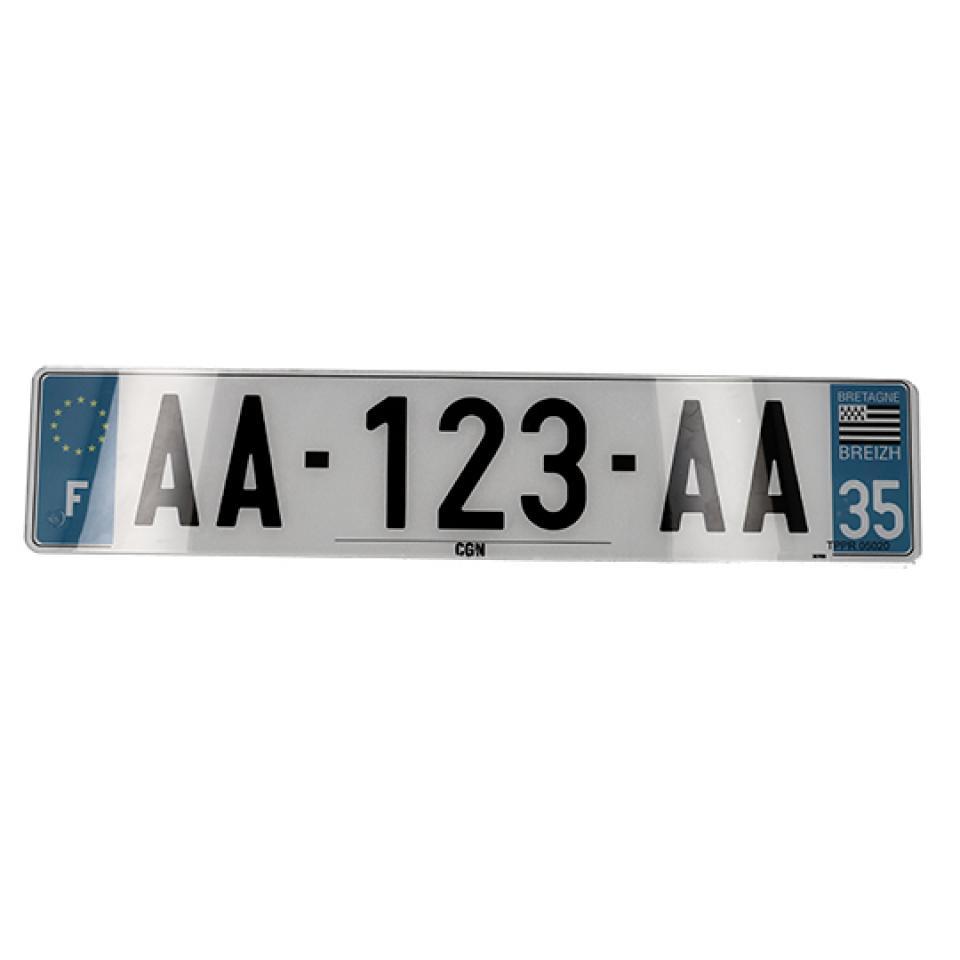 Plaque d immatriculation pour  