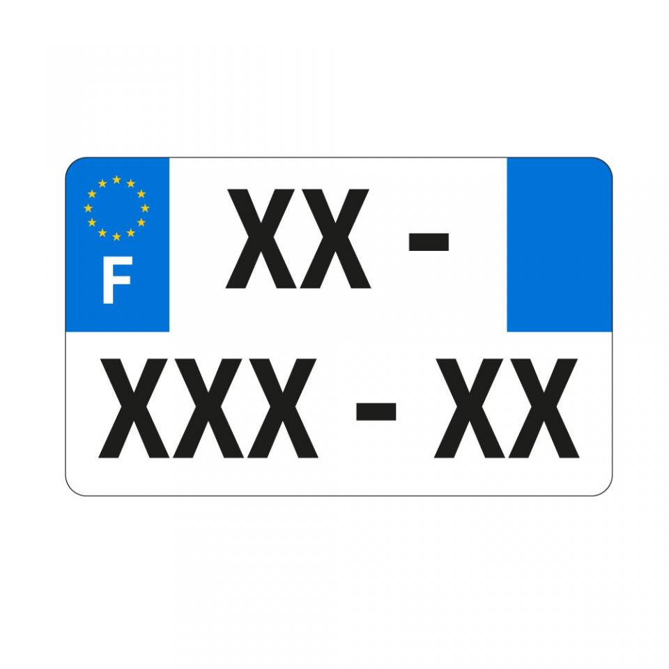 Plaque d immatriculation pour  