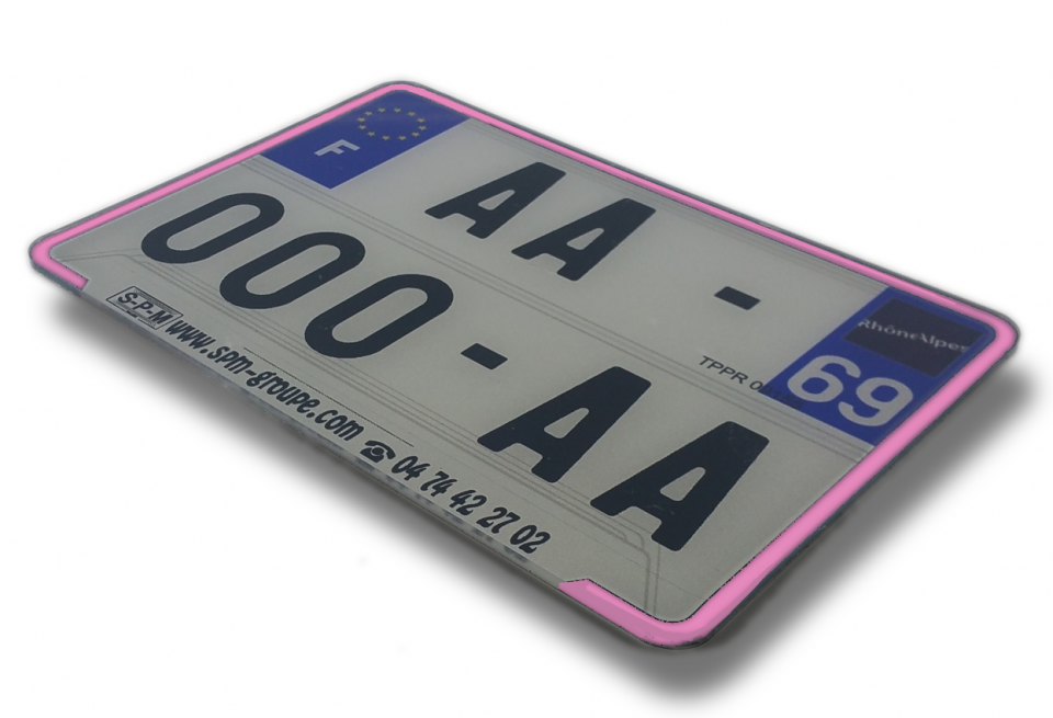 Plaque d immatriculation pour  