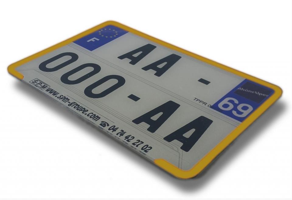 Plaque d immatriculation pour  