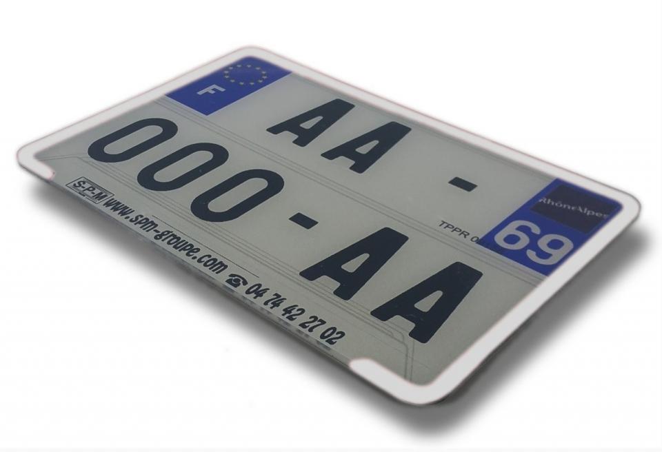 Plaque d immatriculation pour  