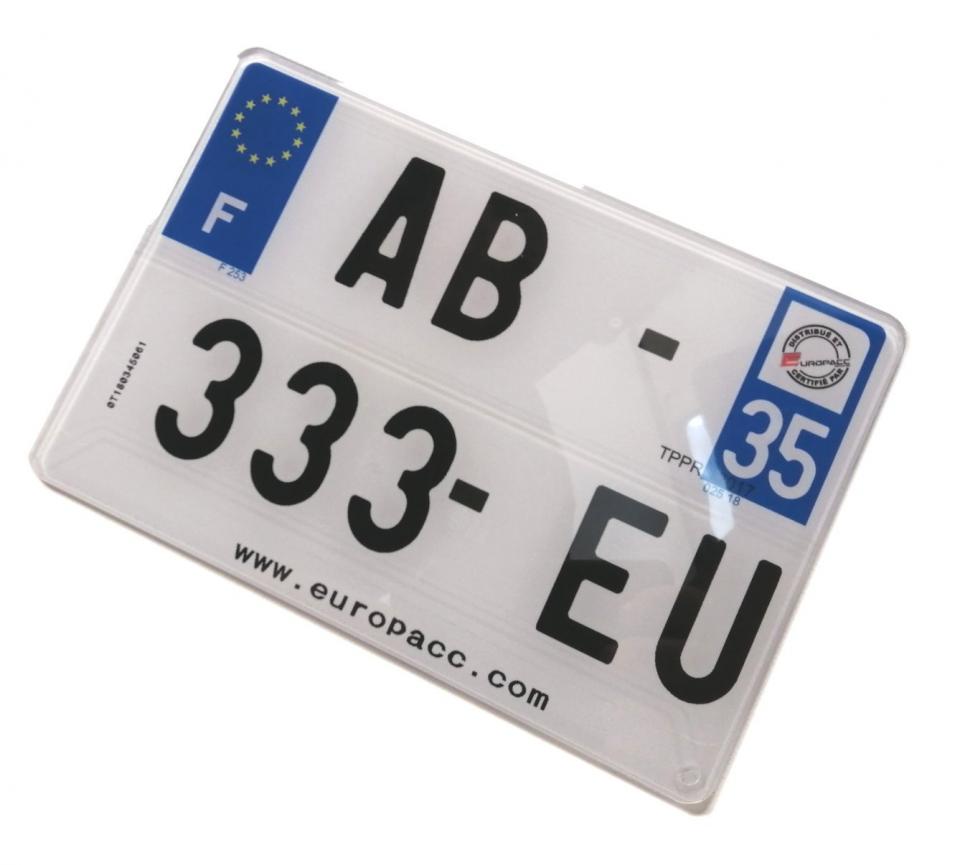 Plaque d immatriculation pour  