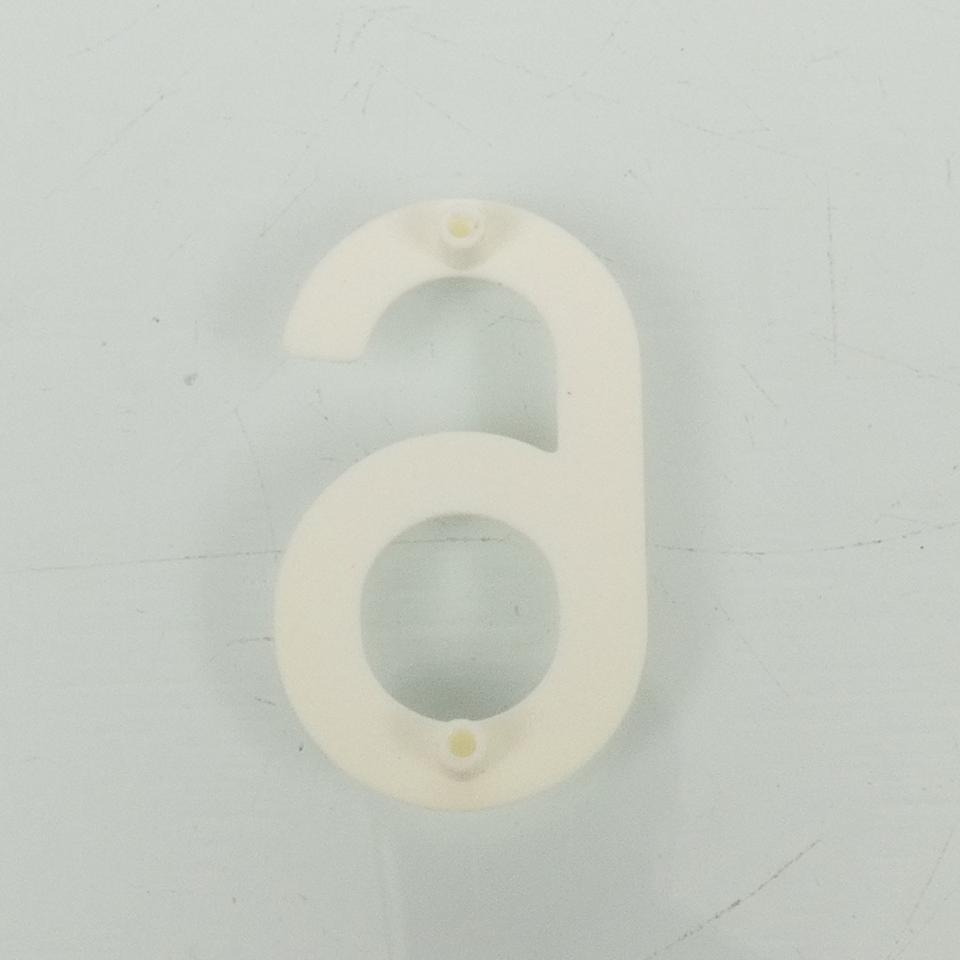 Chiffre 6 blanc pour plaque d'immatriculation moto Tiflex H45mm Neuf