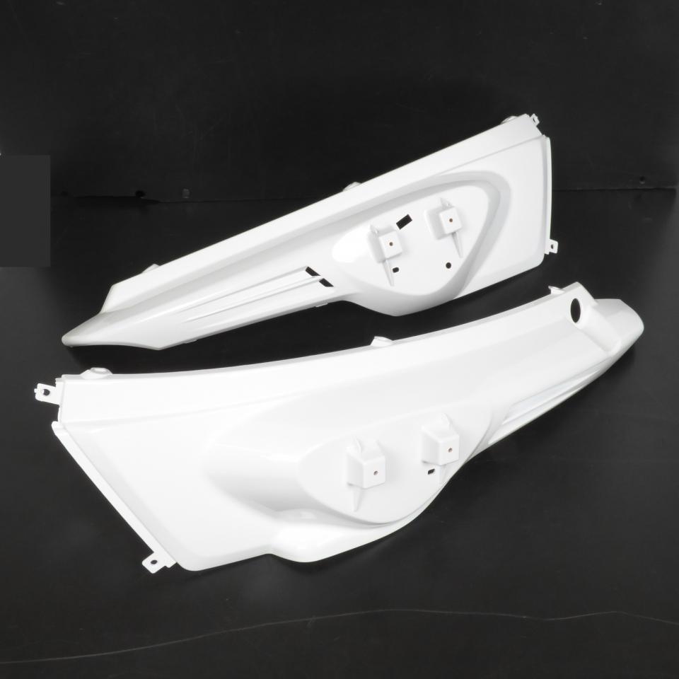 Coque arrière blanc brillant droite gauche Tun'R pour scooter MBK 50 Stunt neuf