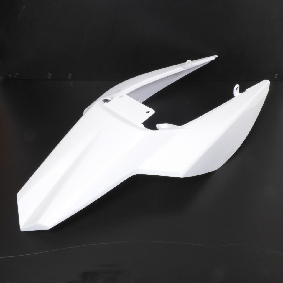 Coque arrière P2R pour Moto Derbi 50 Senda DRD 2011 à 2020 blanc brillant Neuf