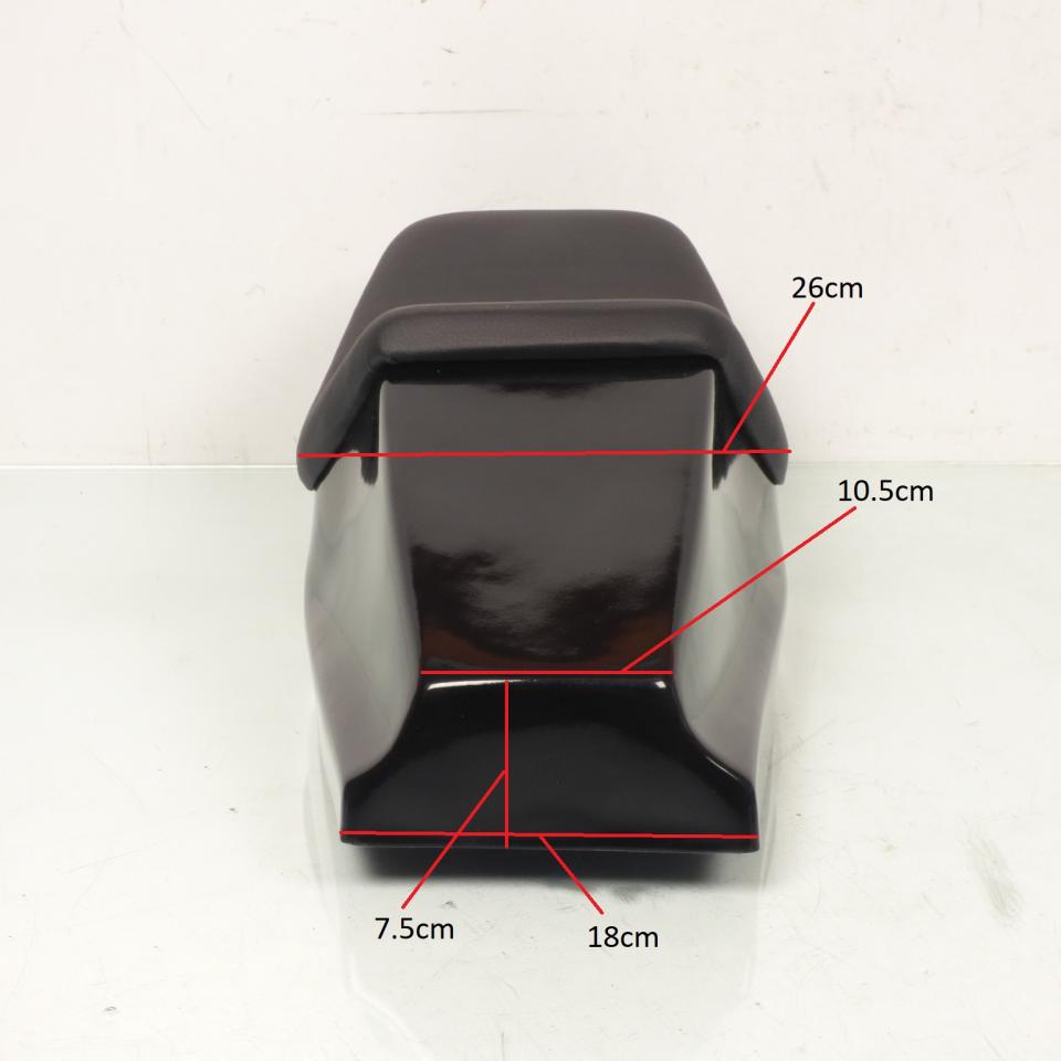 Coque arrière RSM pour Mobylette MBK 50 51 GP Racing noire Neuf