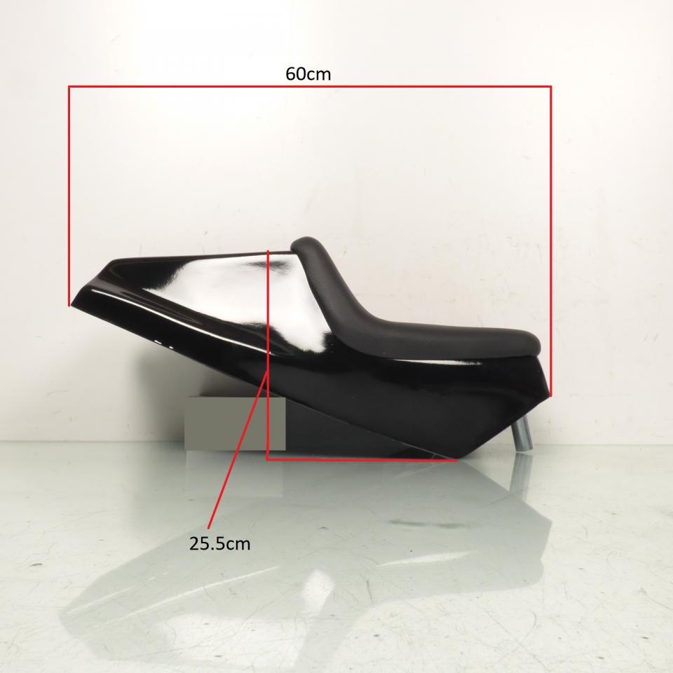 Coque arrière RSM pour Mobylette MBK 50 51 GP Racing noire Neuf